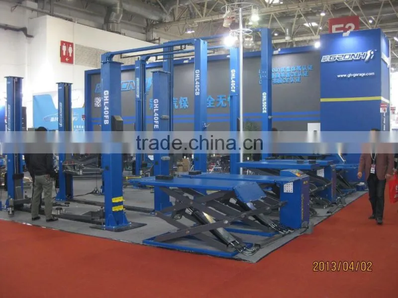 2-post lift base plate, automatic release, CE approved