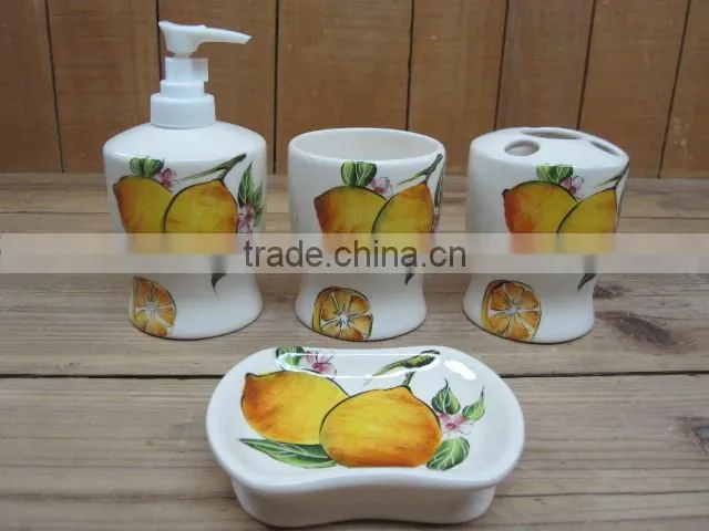 Wholesale cheap plain ceramic mugs with fruit print