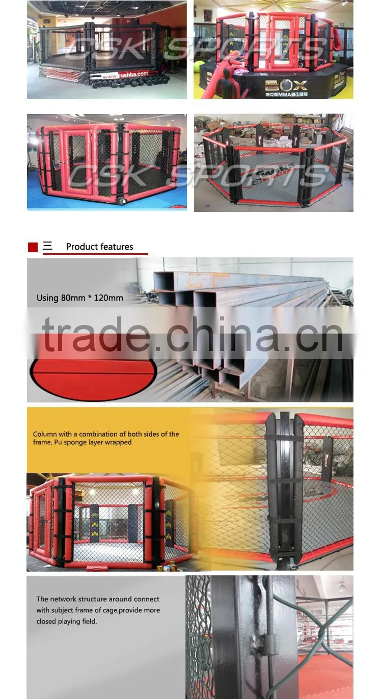 Octagon hexagon fighting MMA Floor Cage