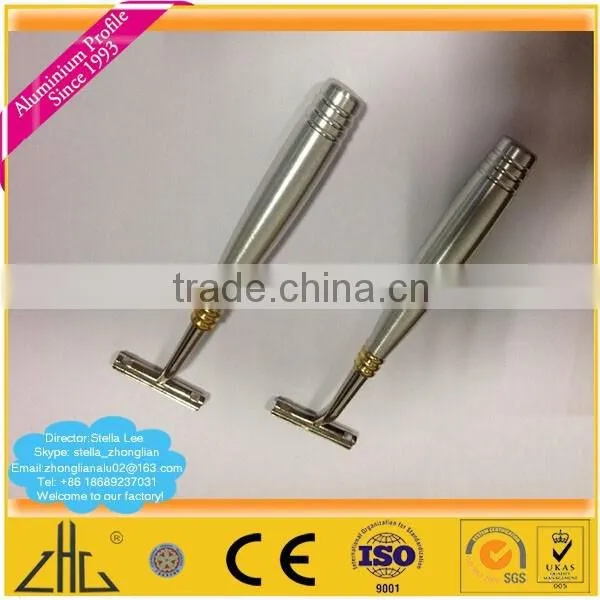 Wow!! Handle aluminum extrusion for household appliances lightweight cnc turning part / aluminum extrusions- perfil de aluminio