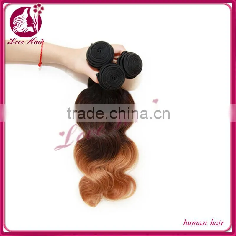 New fashion cheap ombre hair extension 3 tone color ombre hair