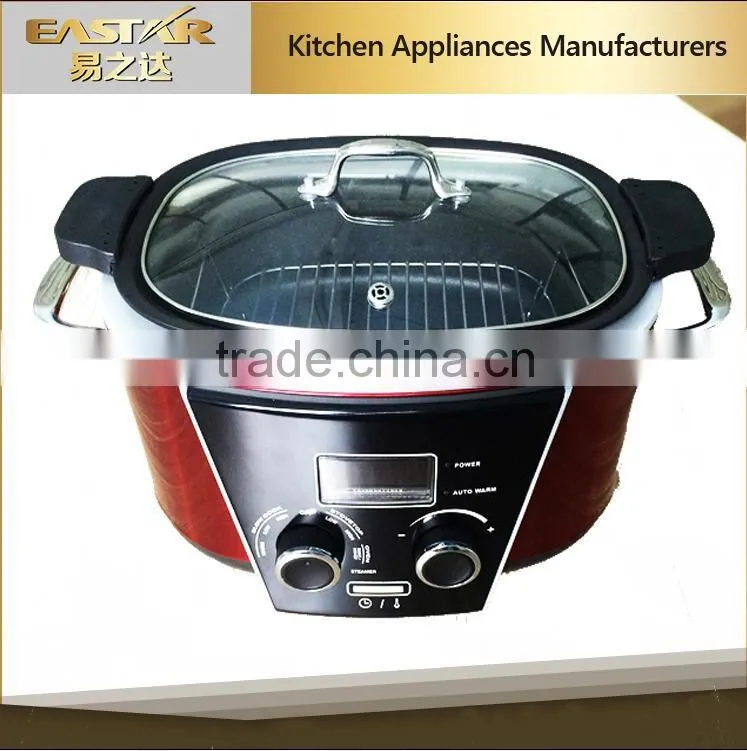 NEW ARRIVAL MULTI COOKER WITH/OVEN/STOVE TOP/FRYER/SLOW COOKER/STEAMER