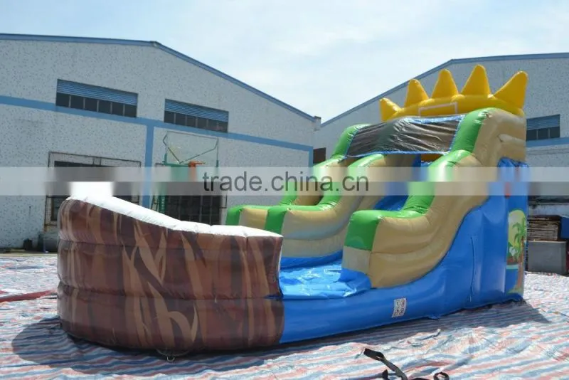 New design small inflatable water slide children play in summer