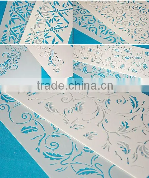 Chinese cookie stencils set,coffee stencils,classic cup cake topper stencils