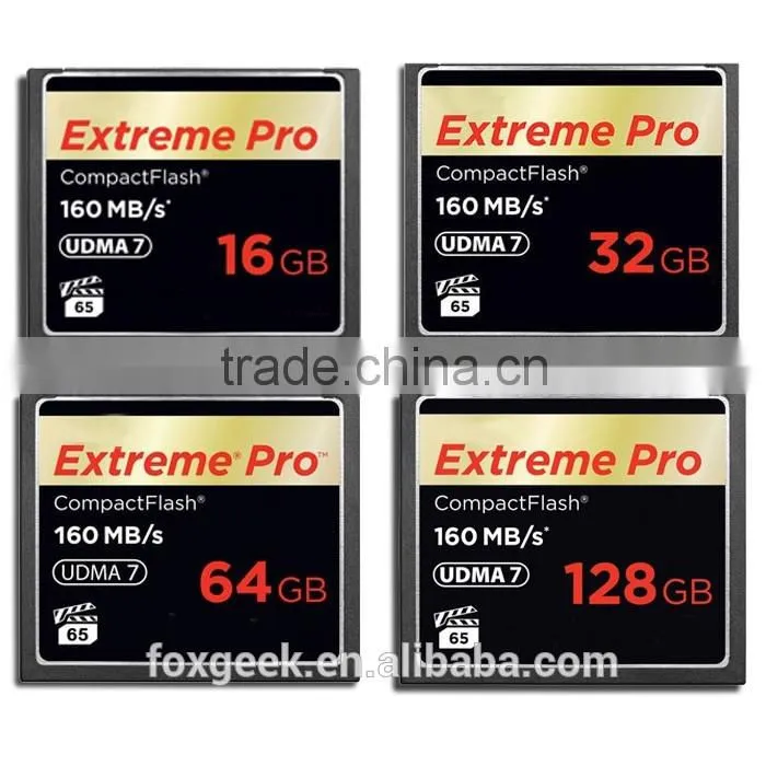 4K Video Extreme Pro Compact Flash CF Card UDMA7 160MB/s CF Memory Card 16 32 64 128 GB for Canon Nikon Camera