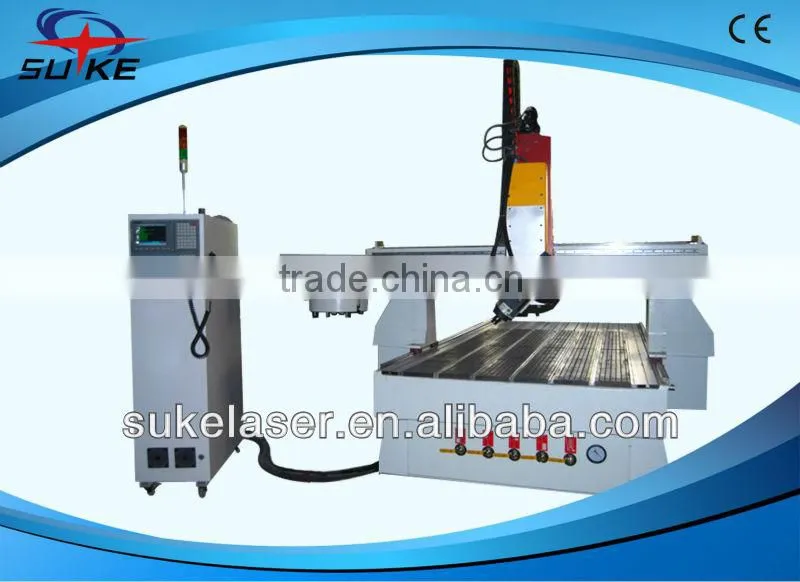Auto tool changer with four Axis CNC Router