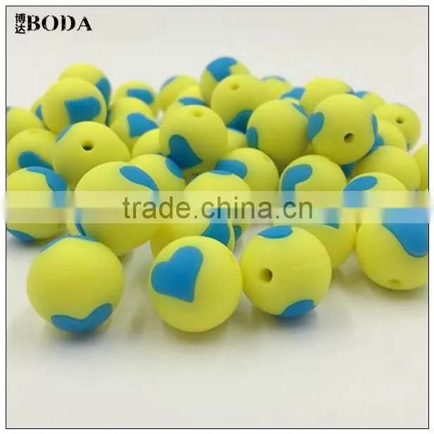 Loose silicone beads Hexagon bead silicone beads
