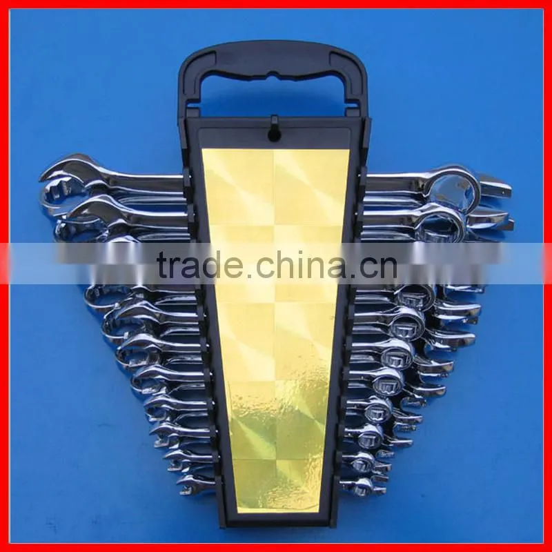 22pc SAE and Metric Combination Spanner Wrench Set