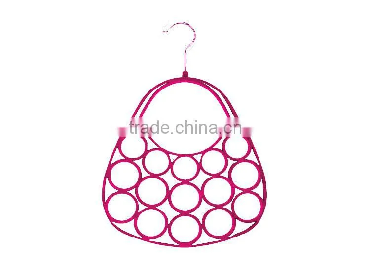 Velvet Flocked Scarf Tie Hanger, Purse Style