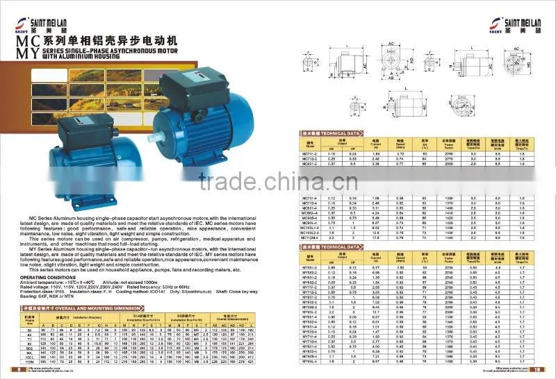 MY series electric motor