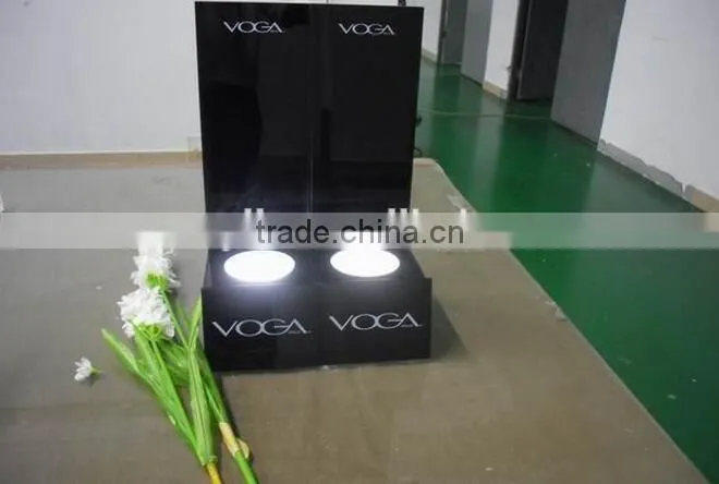 with led light acrylic wine display stand
