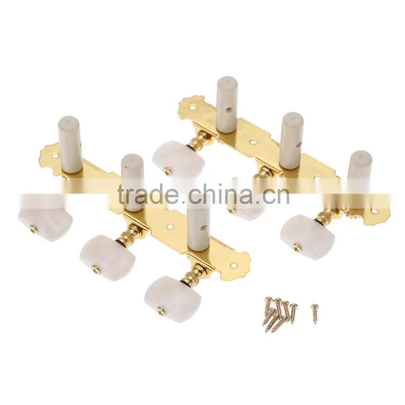 2pcs(Left + right) Classical Guitar Tuning Key Plated Peg Tuner Machine Head String Tuner