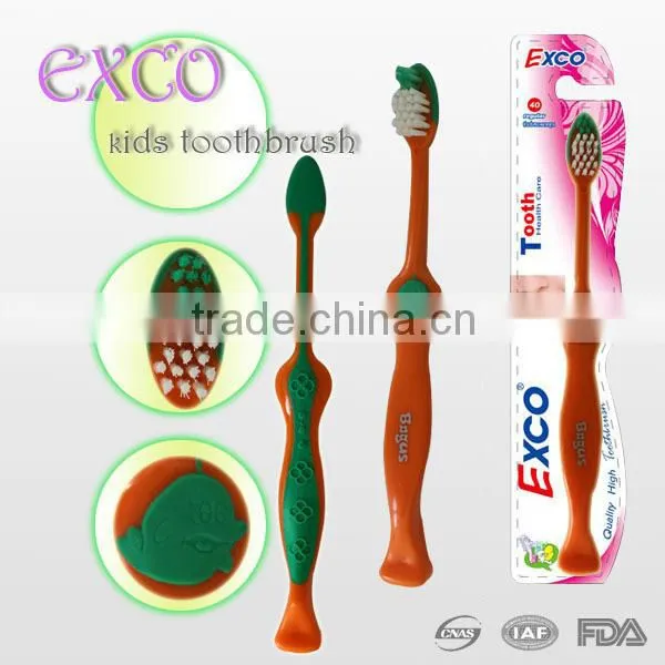 ISO approved good selling cartoon imprint feature children tooth brush