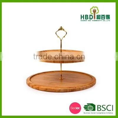 bamboo bilayer lazy susan