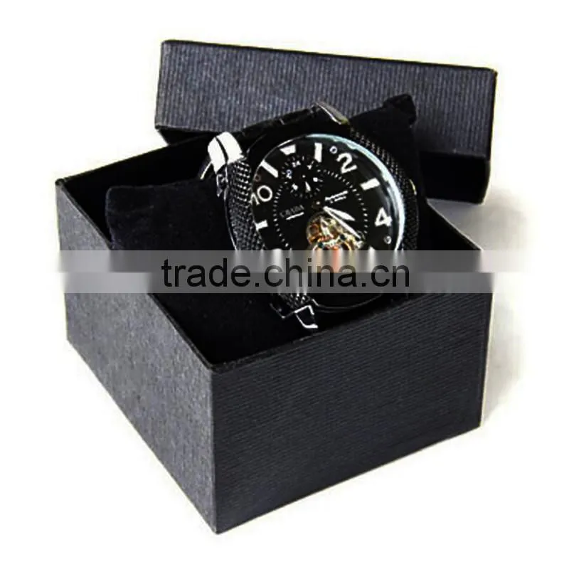 Handmade paper box for watch packaging with pillow