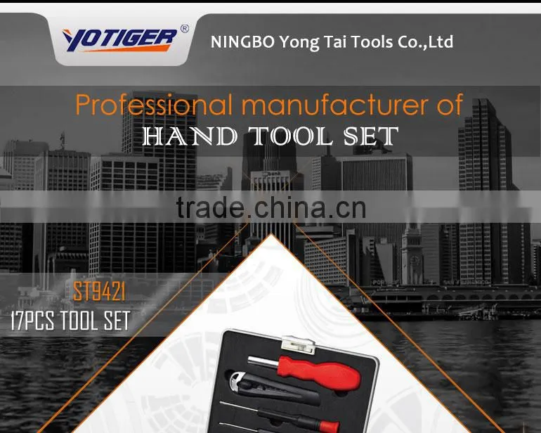17pcs Free Sample Hand Tools Plier Screwdriver Kit Set