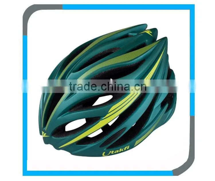 road cycle helmet track green fluo