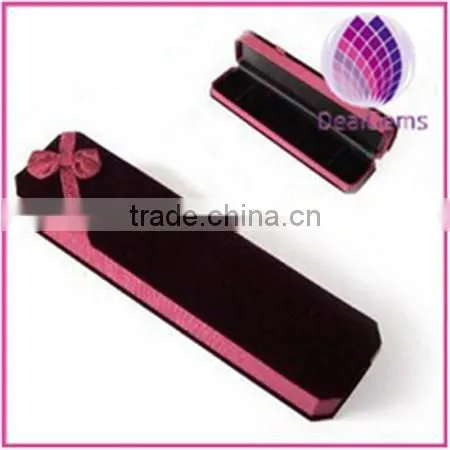luxury velet jewlery packaging box for lady necklace factory price