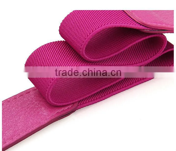 Hot sale fashion metallic gold belt elastic running belt