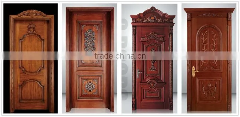 Luxury house raised panel wood door