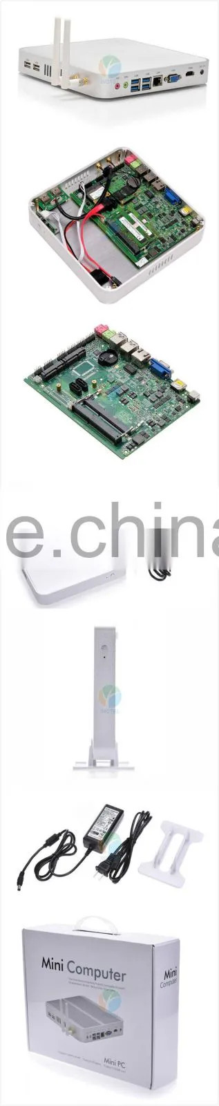 no noise fanless i3 4010U fanless thin client gaming mini pc