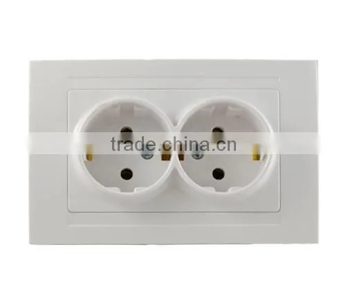 2gang GermanyType wall electric socket