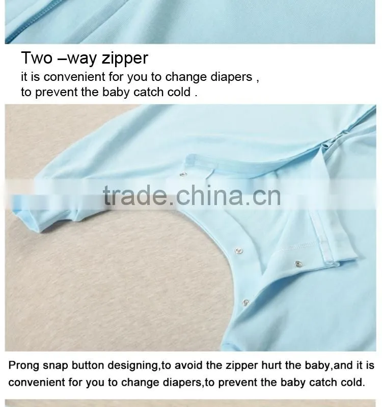 100% cotton anti kicking infant baby short sleeve child foot sleeping ba0g for summer cute lion cartton blue style
