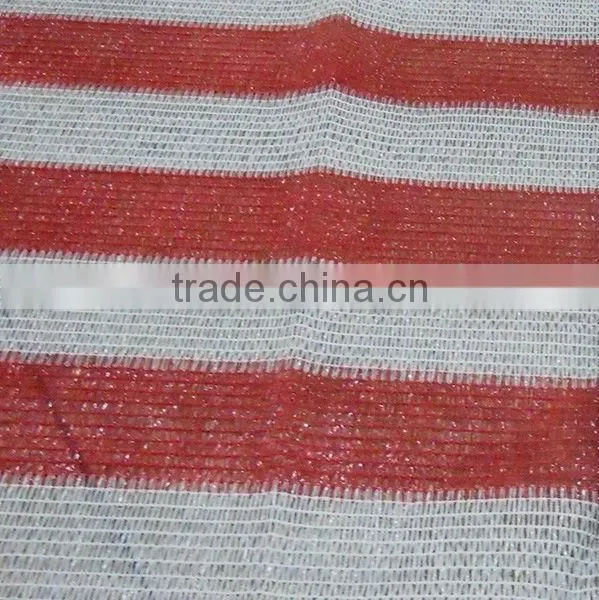 Orange/white color uv stabilized sun shade