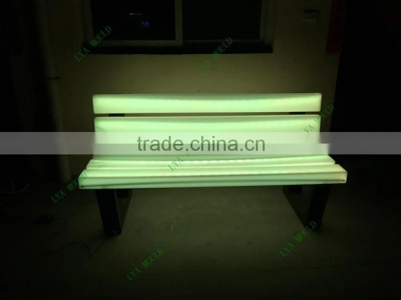New LED Park Bench Garden Chair Plastic Material