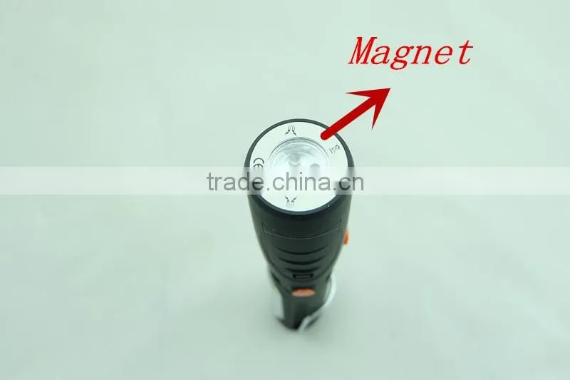 5Led + COB spot working light , pocket working light with magnetic ,3*AAA handing wokring light,Convertible Angle working