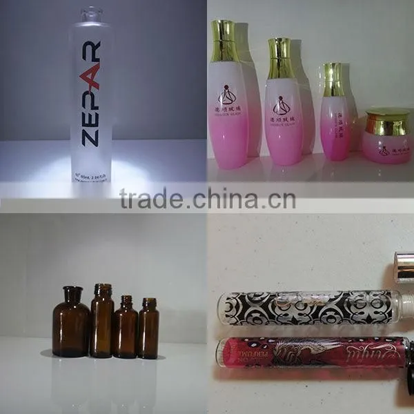 beautiful glass cosmetic bottles