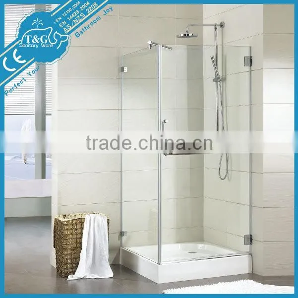 wholesale china frameless glass adjustable shower enclosure