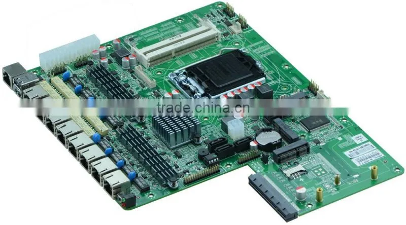 8 LAN firewall barebones network server high function router motherboard with SFP