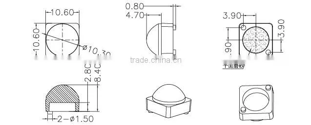 ILENSTECH Moulded Lens convex concave lens for led light