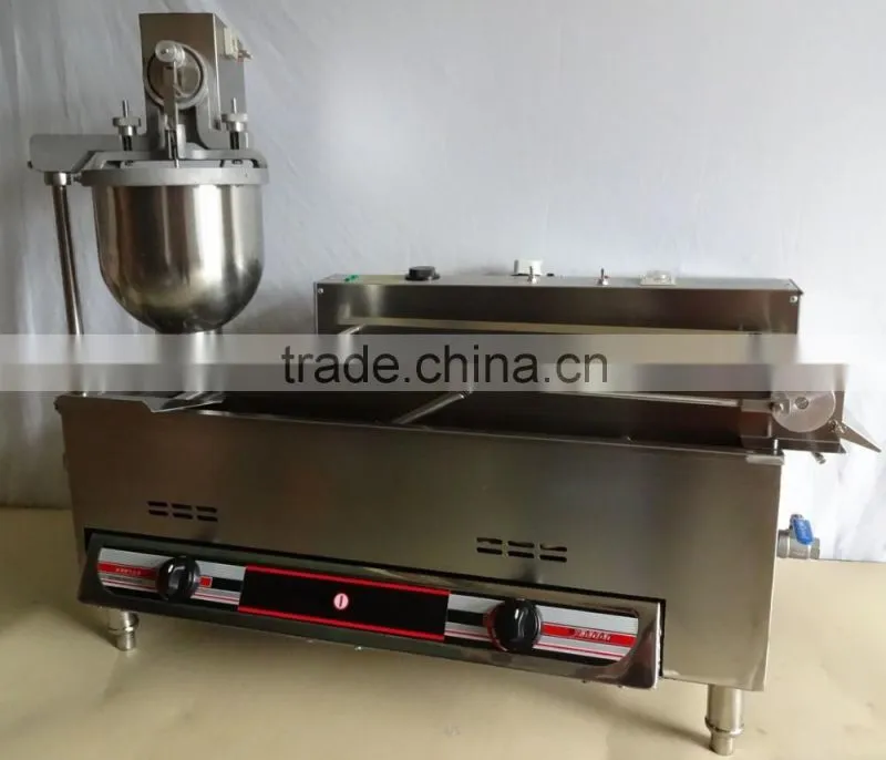 CE Approved 220V 6000w commercial automatic industrial mini electricity & gas all in one donut machine with three molds