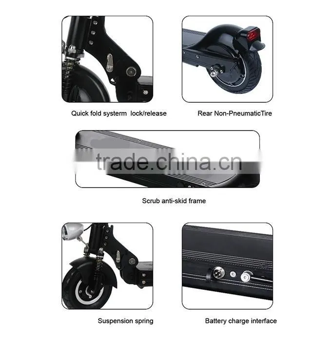 Lithium folding cheap stand up electric powered skateboard 1000w