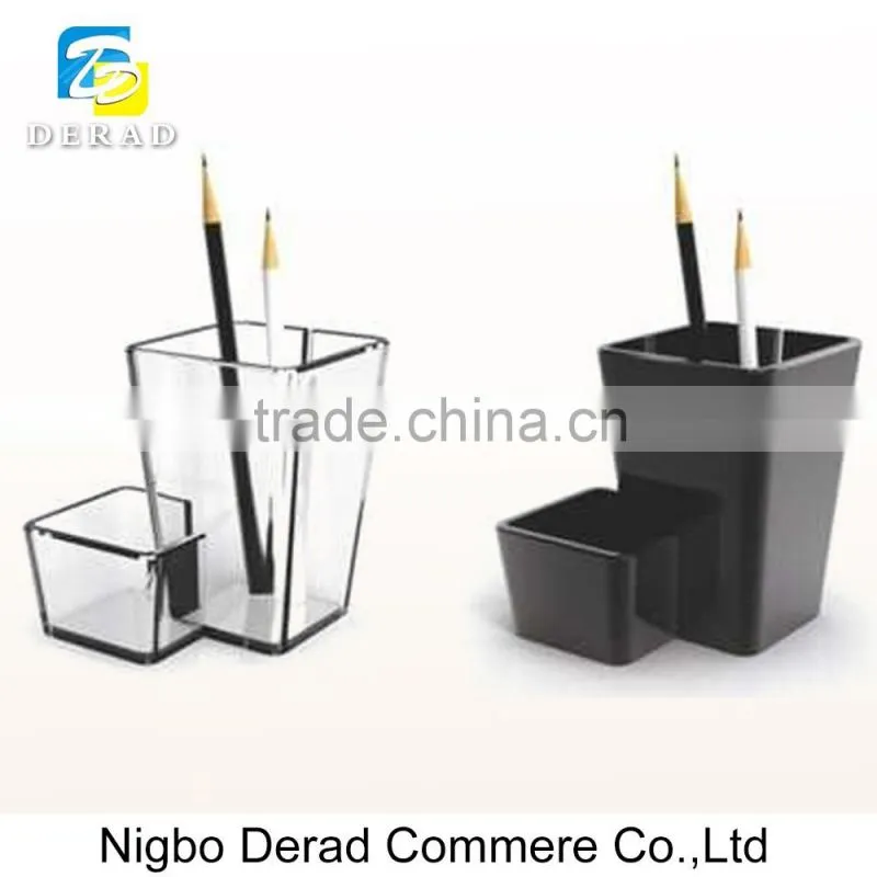 Custom Personalized Acrylic Environmental Brush Pen Pot Handmade Table Pen Holder