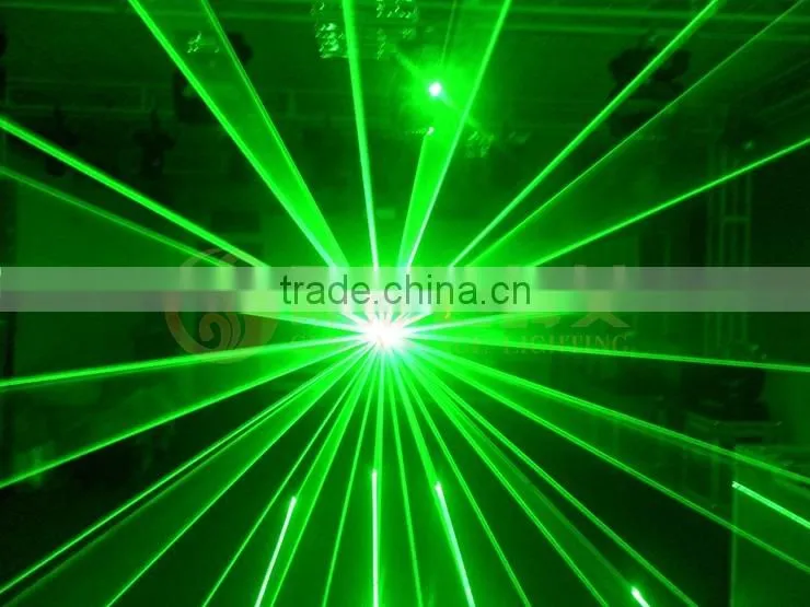 Professional 3w single green stage laser light for club performance