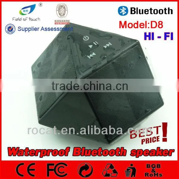 My Speaker D8 black diamond waterproof hifi speaker, NFC Speaker,stereo sound speaker