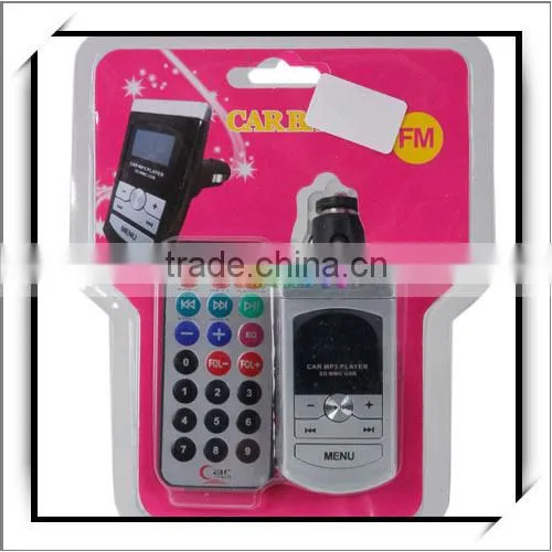 A300 1.0" LCD Hands-free Car audio mini MP3 Player FM Transmitter Silver