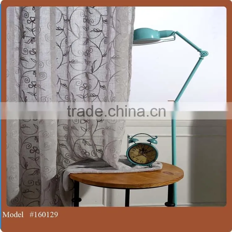 Polycotton embroidery joint fabric curtain /living room curtain