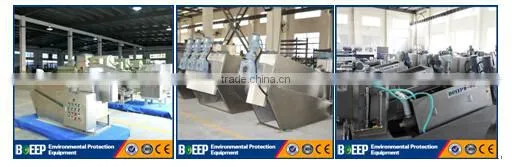 No secondary pollution sludge dewatering machine for WWTP