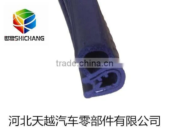 Black composite extruded epdm rubber door and window seal strips for cabinet