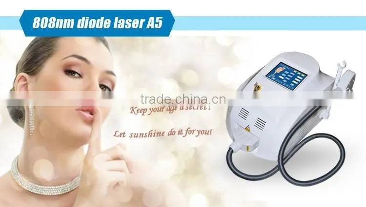 Medical CE Pain free skin care treatment diode laser 808nm hair removal