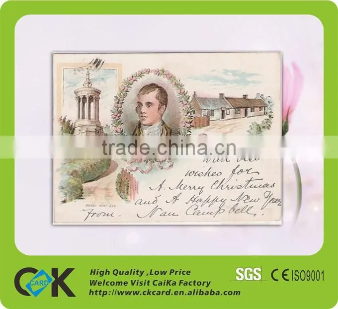 a4 size christmas card printing 310g art paper