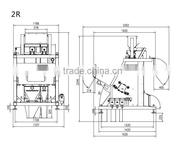small rice CCD color sorter machine in china