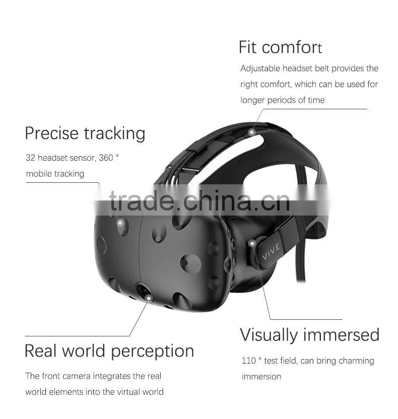 One 3D VR Glasses All in One Virtual Reality Helmet w/ Android 8-Core CPU 5.5" FHD Display for