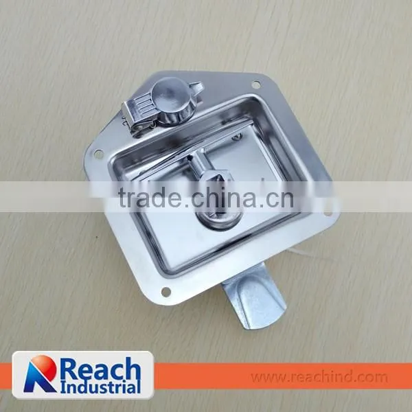 304 Stainless Steel Folding Truck Tool Box T Handle Lock, Tool Box Recessed Paddle Handle Latch