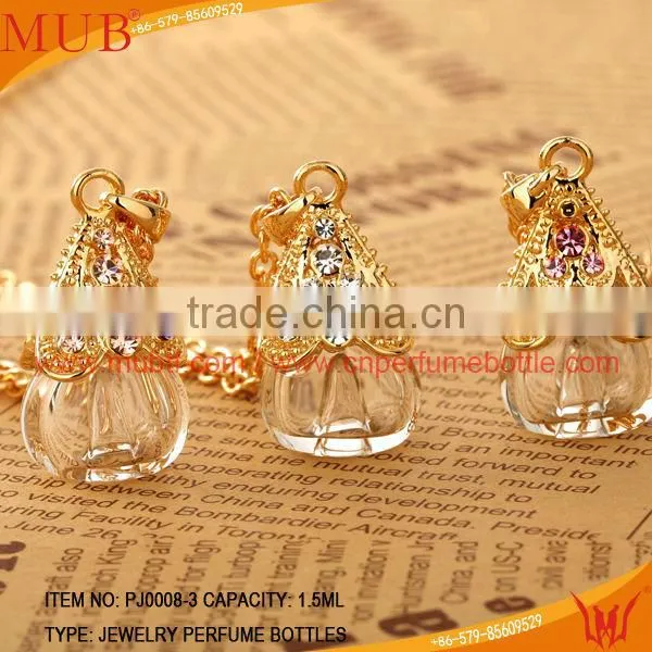 Luxury enjoyment Necklace Pendant Glass Perfume bottle jewelry Necklace