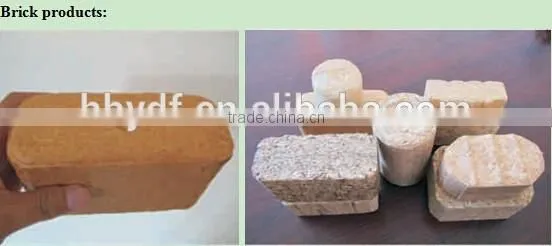 hydraulic biomass brick briquette machine 37kw from China